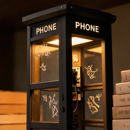 Noctaire™ – Cinematic Vintage Phone Booth Ambient Lamp + 50% OFF