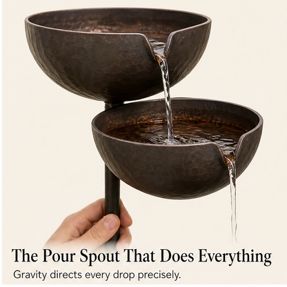 Rillbrook™ – 3-Tier Cascading Rain Catcher Bird Bath Garden Stake + 50% OFF