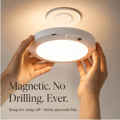 Lumenix™ – Wireless Motion Sensor Ceiling Light with 60-Day Battery & Magnetic Mount + 50% OFF