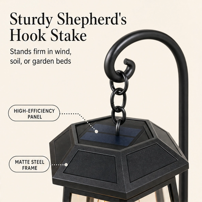 Emberwick – Solar Cardinal Lantern Garden Stake, Auto-On Warm Glow + 50% OFF