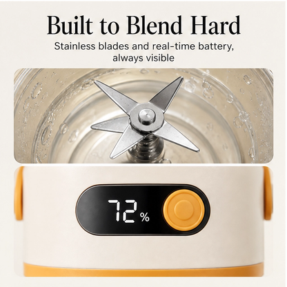 Bloomvolt™ – 1000mL Cordless Smoothie Blender with 18,000 RPM Motor & Smart Battery Display + 50% OFF