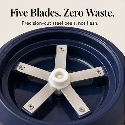 Zestwell – Rechargeable 5-Blade Electric Fruit & Garlic Peeler + 50% OFF
