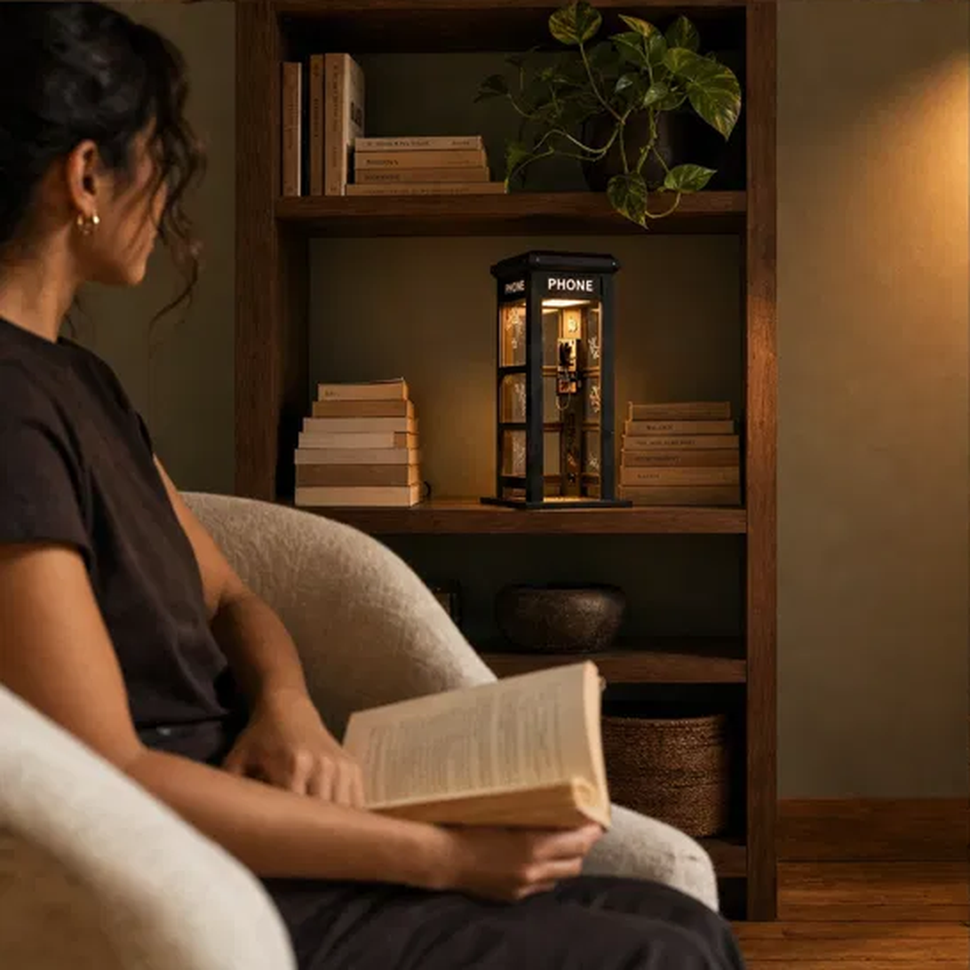 Noctaire™ – Cinematic Vintage Phone Booth Ambient Lamp + 50% OFF