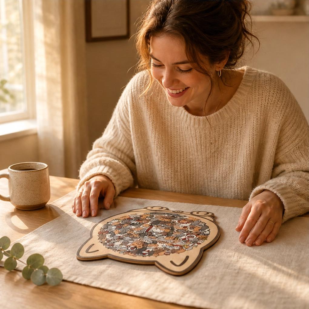 Birchpaw – Wooden Cat & Dog Puzzle with Display Stand + 50% OFF