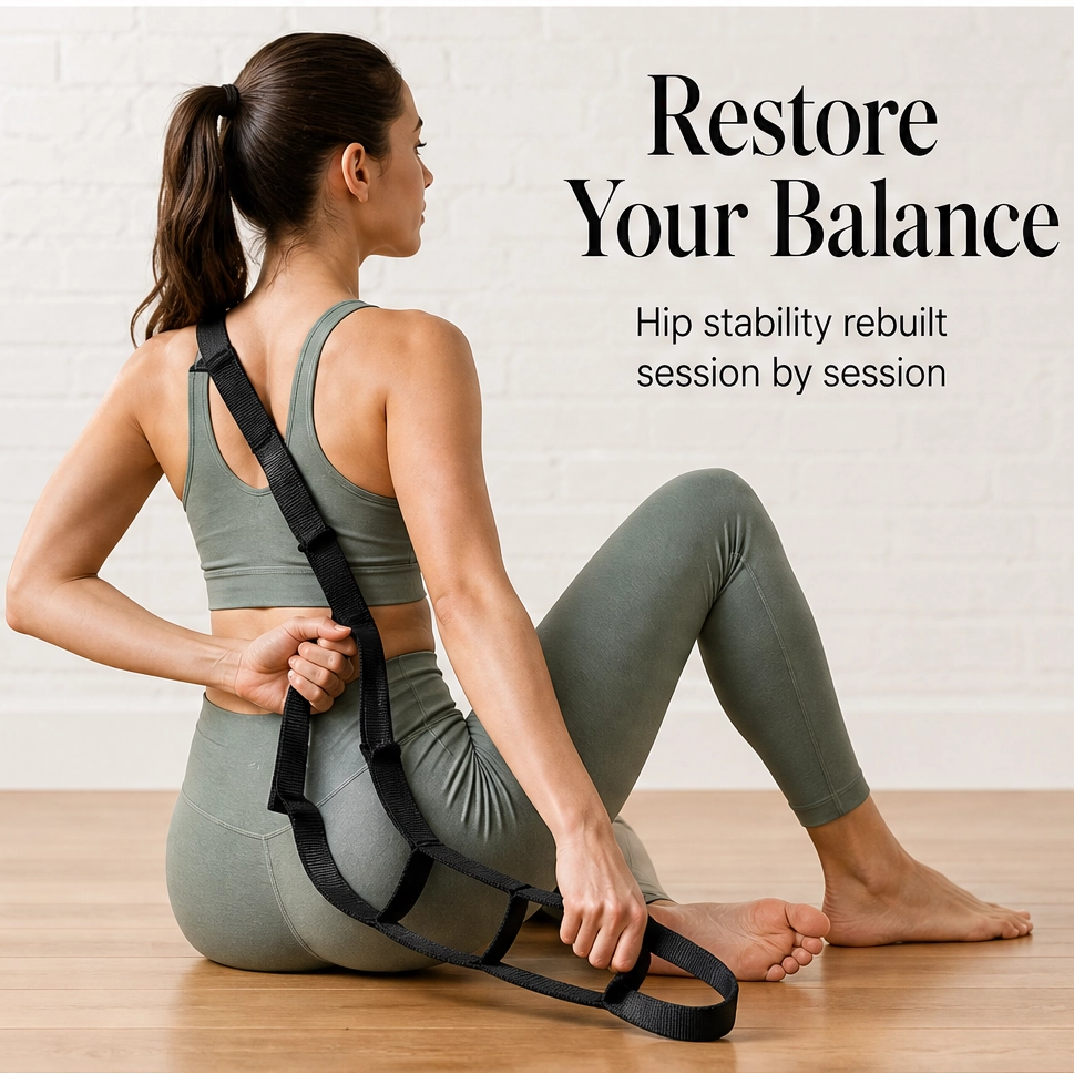 Rungwell – Multi-Loop Stretching Strap with Padded Foot Cradle + 50% OFF