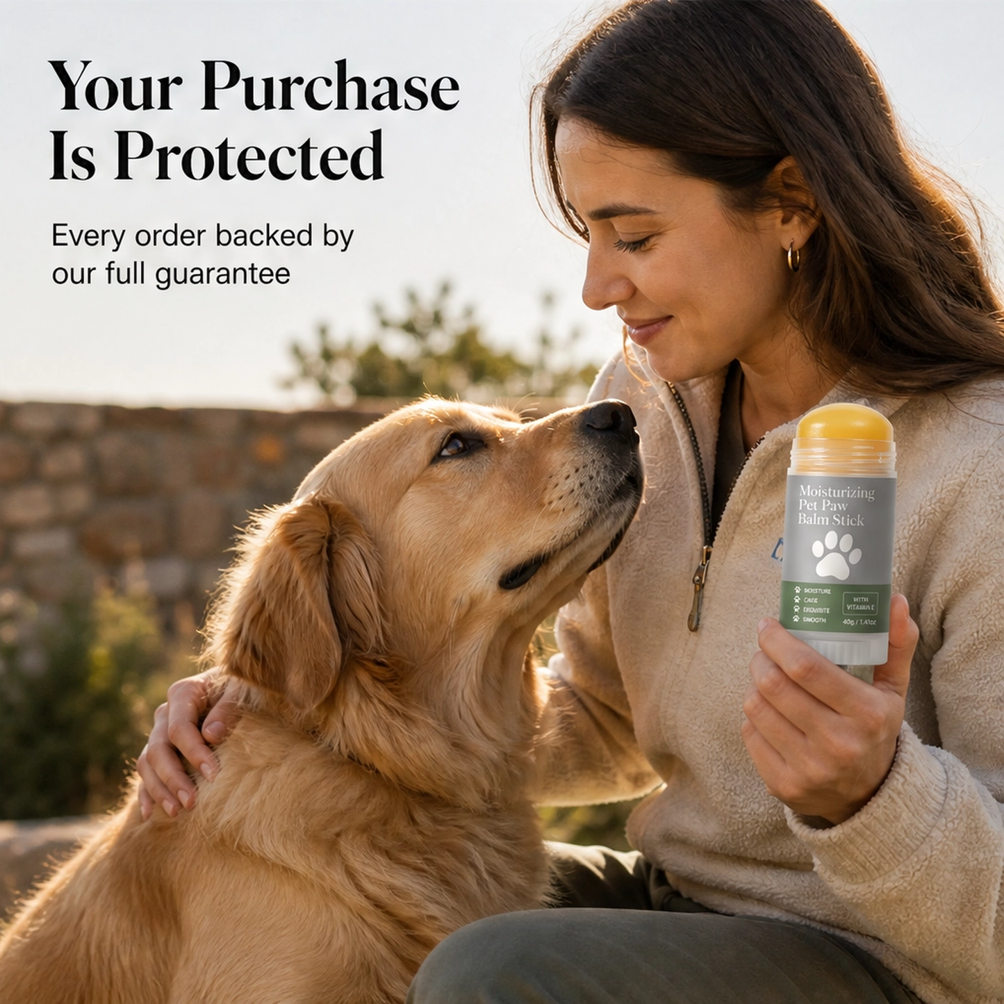 Roamwell – Glide-On Moisturizing Paw & Nose Balm Stick for Dogs & Cats + 1+1 FREE