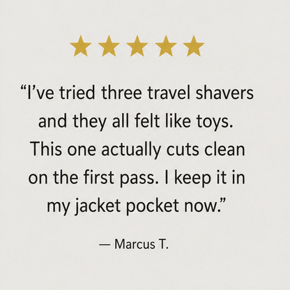 Flintcrest – Pocket-Size Rotary Electric Shaver with Magnetic Head + 50% OFF