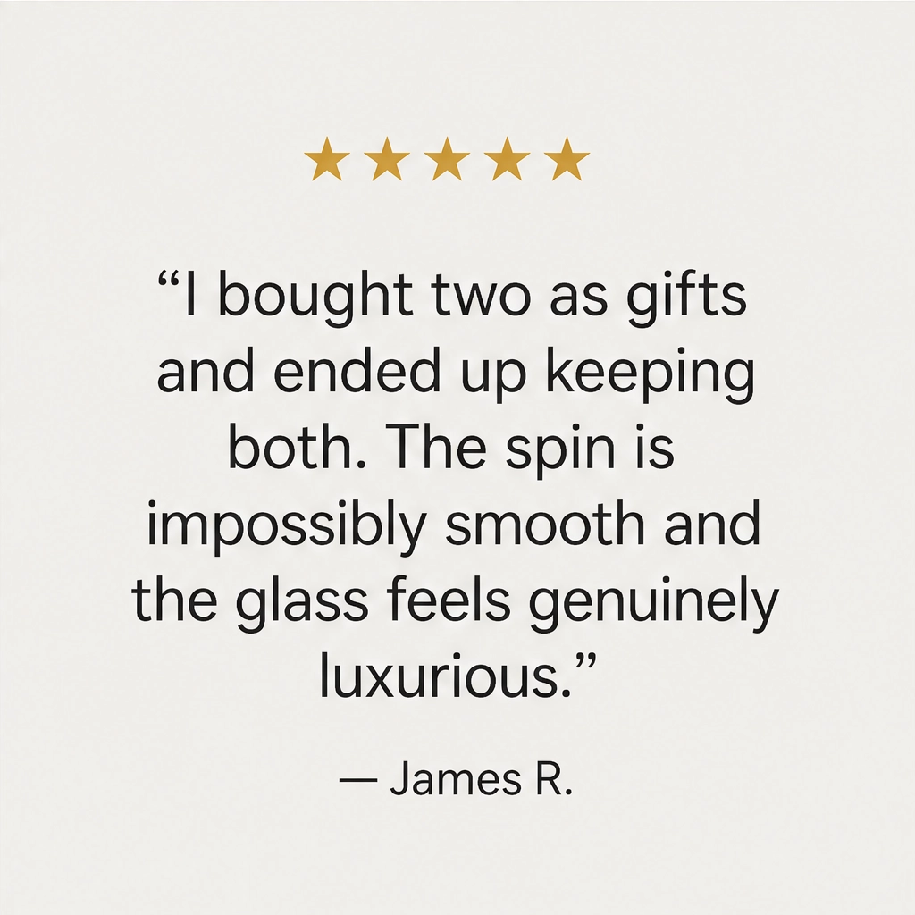 Caskwell™ – 360° Rotating Embossed Crystal Whiskey Tumbler + 50% OFF