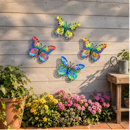 Petalcroft™ – Hand-Painted Iron Butterfly Wall Art for Garden & Fence + 50% OFF