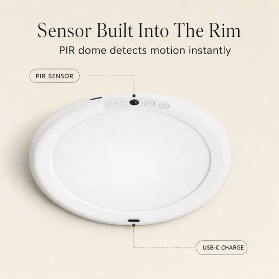 Lumenix™ – Wireless Motion Sensor Ceiling Light with 60-Day Battery & Magnetic Mount + 50% OFF