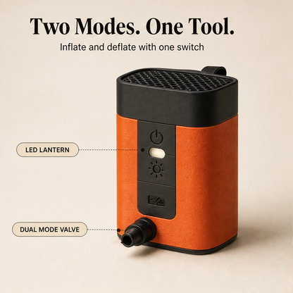 Trailwind™ – Cordless USB-Rechargeable Mini Air Pump with LED Light + 50% OFF