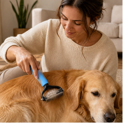 Furvana – 2-in-1 Dematting & Deshedding Comb for Dogs & Cats + 50% OFF
