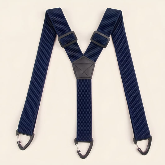 Ashworth™ – No-Slip X-Back Elastic Suspenders with Belt-Loop Hook Clips + 50% OFF