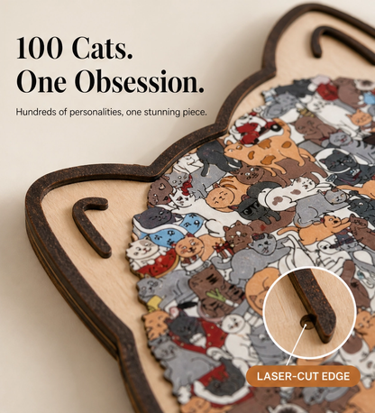 Birchpaw – Wooden Cat & Dog Puzzle with Display Stand + 50% OFF