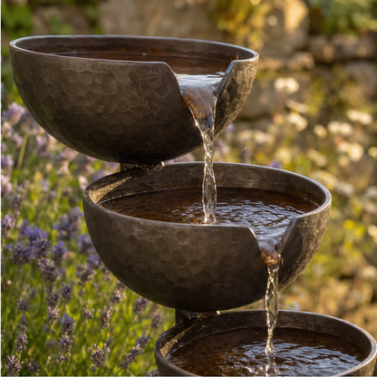 Rillbrook™ – 3-Tier Cascading Rain Catcher Bird Bath Garden Stake + 50% OFF