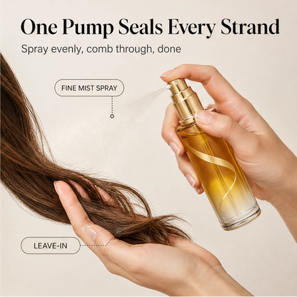 Silkvé™ – Lightweight Anti-Frizz Curl Oil Spray for Shine & Definition + 1+1 FREE