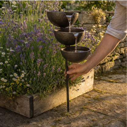 Rillbrook™ – 3-Tier Cascading Rain Catcher Bird Bath Garden Stake + 50% OFF