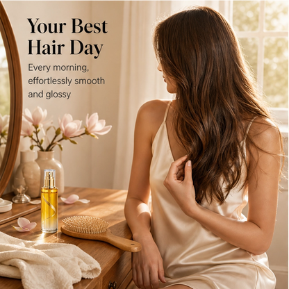 Silkvé™ – Lightweight Anti-Frizz Curl Oil Spray for Shine & Definition + 1+1 FREE