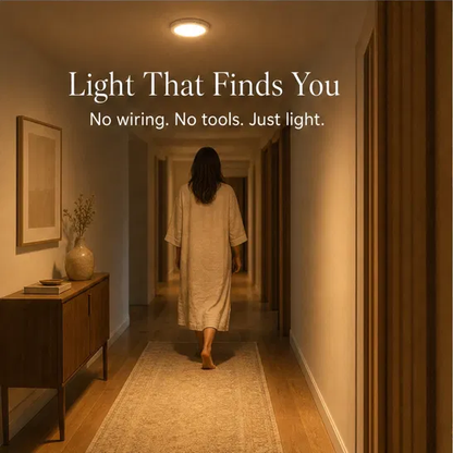 Lumenix™ – Wireless Motion Sensor Ceiling Light with 60-Day Battery & Magnetic Mount + 50% OFF