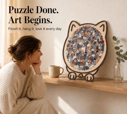 Birchpaw – Wooden Cat & Dog Puzzle with Display Stand + 50% OFF