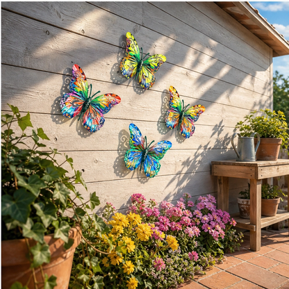 Petalcroft™ – Hand-Painted Iron Butterfly Wall Art for Garden & Fence + 50% OFF