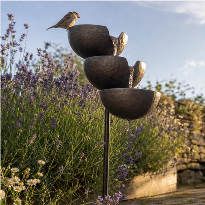 Rillbrook™ – 3-Tier Cascading Rain Catcher Bird Bath Garden Stake + 50% OFF
