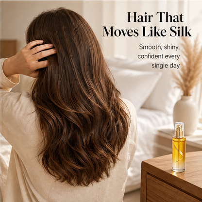 Silkvé™ – Lightweight Anti-Frizz Curl Oil Spray for Shine & Definition + 1+1 FREE