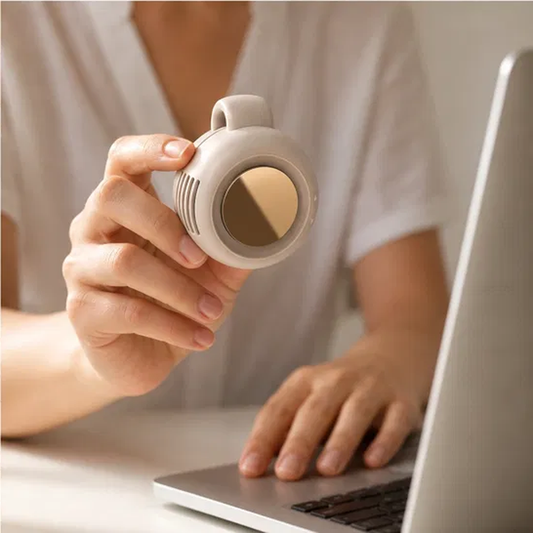 Aerix™ – Bladeless Clip-On Cooling Fan with 5-Hour Battery & 360° Airflow + 50% OFF