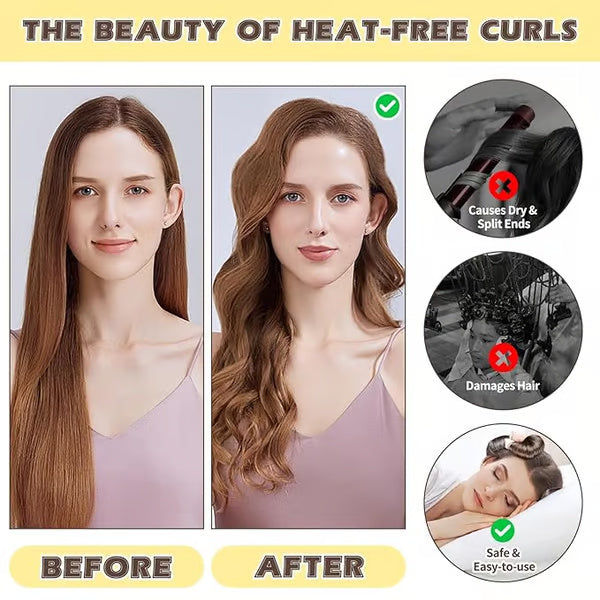 1 + 2 Free l Satin Smooth Curlers - Get effortless curls without heat damage