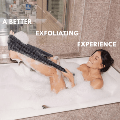 Exfoliating Antibacterial Shower Towel - Bamboo Charcoal Body Scrub Cloth - 50% OFF
