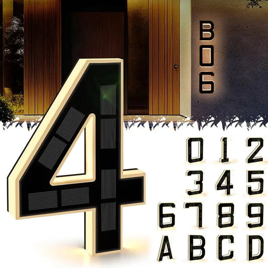 The SolarBeam Address Numbers - Be Seen, Be Safe + 50% OFF