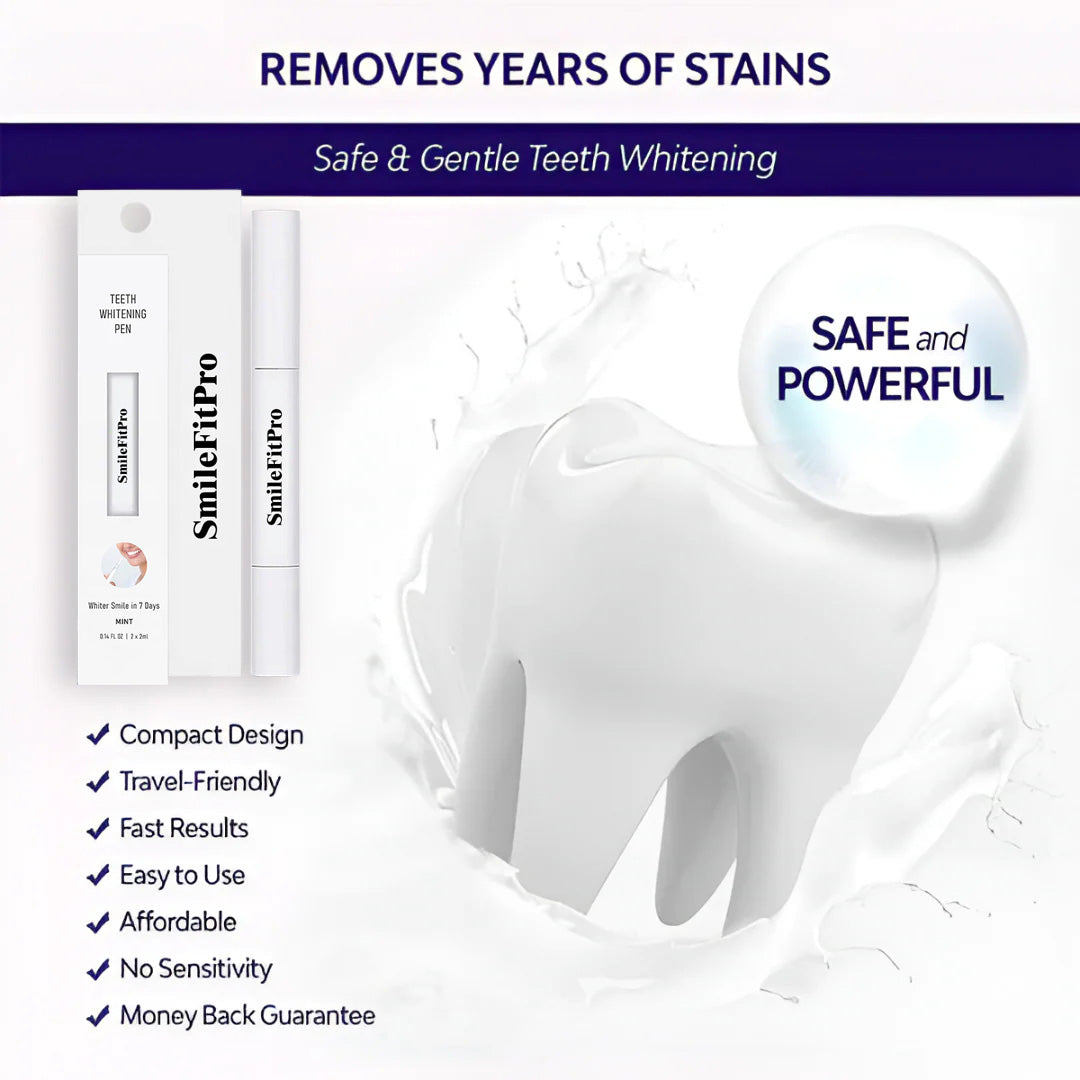 The SmileFitPro Pen - Whiter Smile in 7 Days, Zero Sensitivity +50% OFF
