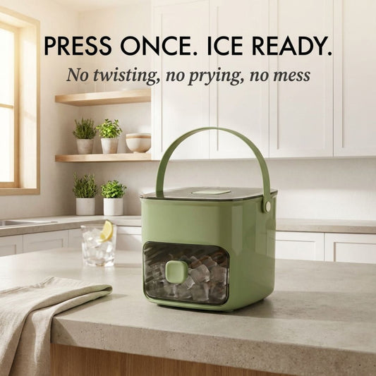 Frōst™ – One-Touch Ice Cube Tray with Storage Bin & Scoop + 50% OFF