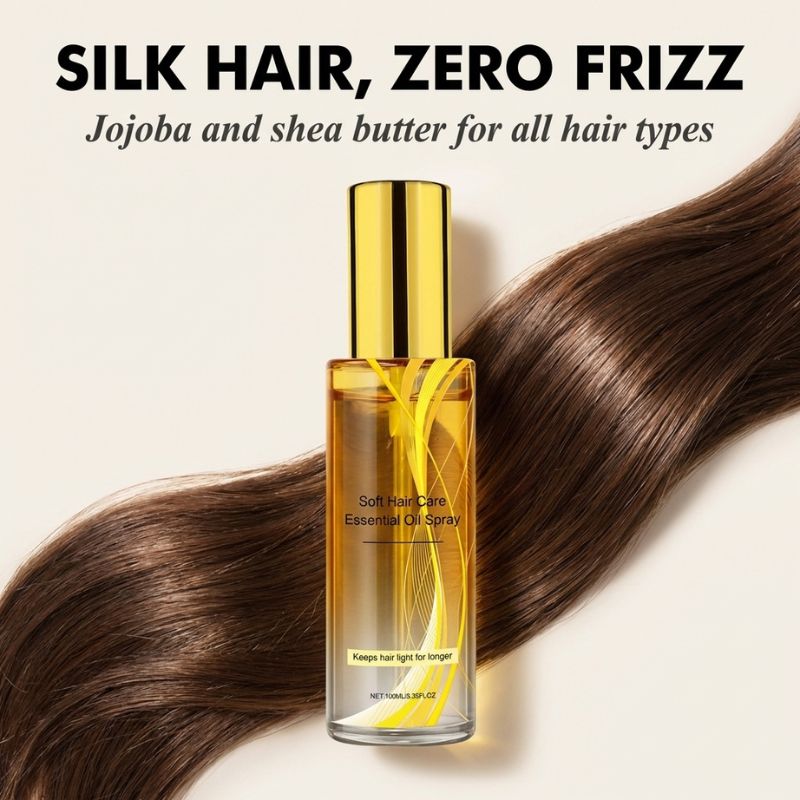 Silkveil™ – Lightweight Nourishing Hair Oil Spray for Frizz, Shine & Soft Hair + 50% OFF