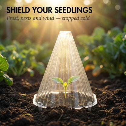 Clochwell™ – Ventilated PET Plant Cloches for Frost, Pests & Wind Protection + 50% OFF