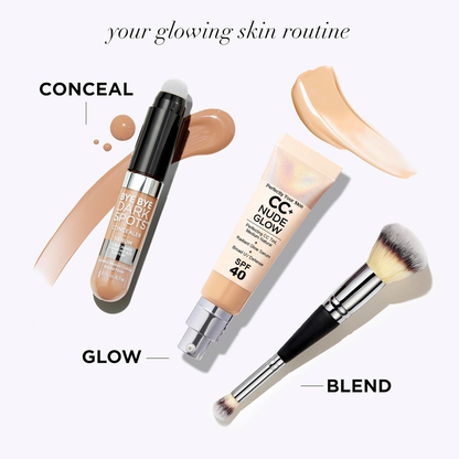 LuminEssence Veil + Radiant Perfection, Weightless Protection - 50% OFF + Free Brush