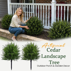 Cedarcroft™ – Realistic UV-Resistant Artificial Cedar Tree for Outdoor Porch & Garden Decor + 50% OFF