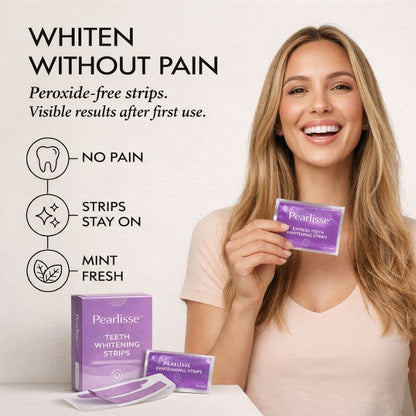 Pearlisse™ – PAP+ Peroxide-Free Teeth Whitening Strips + 50% OFF
