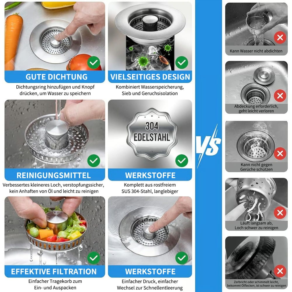 SinkShield - A Clean, Clog-Free Sink - 50% OFF