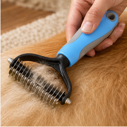 Furvana – 2-in-1 Dematting & Deshedding Comb for Dogs & Cats + 50% OFF