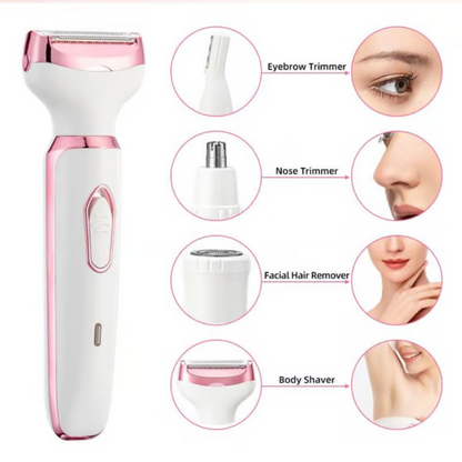 SmoothGlow 4-in-1 Electric Lady Shaver – Effortless, Precise, and Silky Smooth Skin