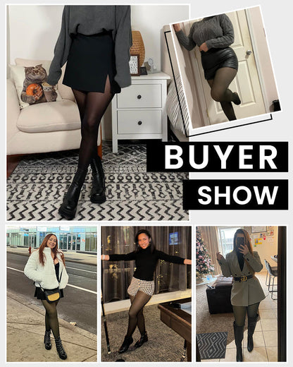 The SheerWarm Fleece Tights - Wear Your Favorite Dresses in Winter + 50% OFF