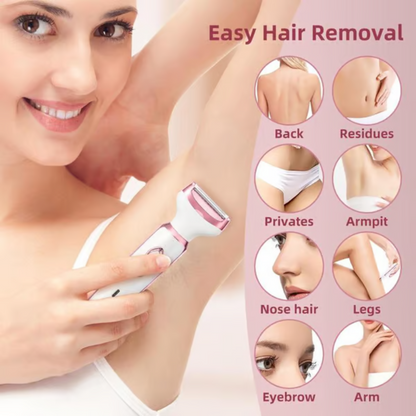 SmoothGlow 4-in-1 Electric Lady Shaver – Effortless, Precise, and Silky Smooth Skin