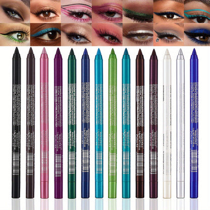 Iridis™ – 14-Color Waterproof Metallic Gel Eyeliner Set + 50% OFF