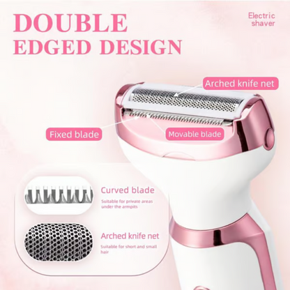 SmoothGlow 4-in-1 Electric Lady Shaver – Effortless, Precise, and Silky Smooth Skin