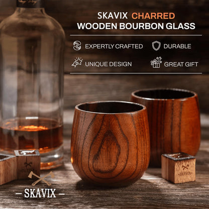The Skavix Wood Glass - Taste Bourbon the Way It Was Intended + 50% OFF