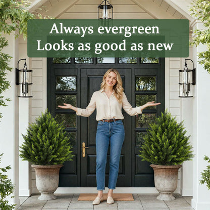 Cedarcroft™ – Realistic UV-Resistant Artificial Cedar Tree for Outdoor Porch & Garden Decor + 50% OFF