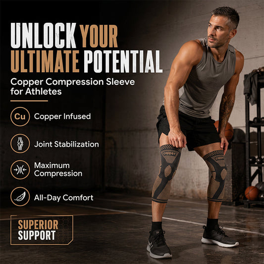 Stridewell – Breathable Full-Leg Compression Sleeves with Anti-Slip Grip Band + 50% OFF