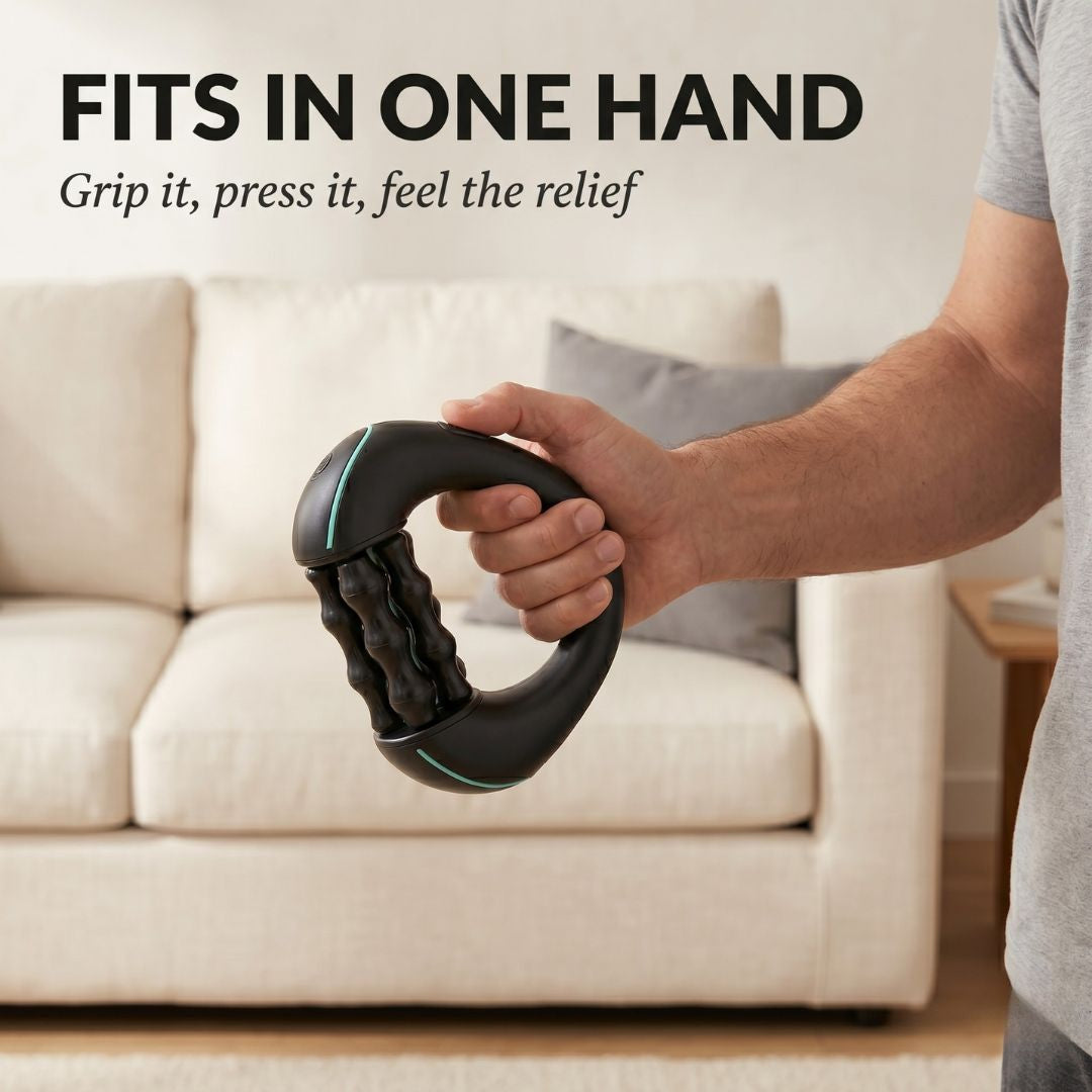 Kneadix™ – Powered 3-Speed Handheld Rolling Muscle Massager + 50% OFF