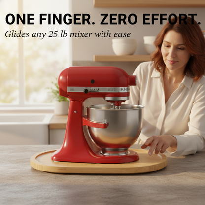 Glidwell™ – Handmade Bamboo Mixer Sliding Tray, Waterproof & Anti-Slip + 50% OFF